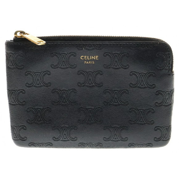 Celine Black Case Triomphe Leather Calf - Picture 1 of 6